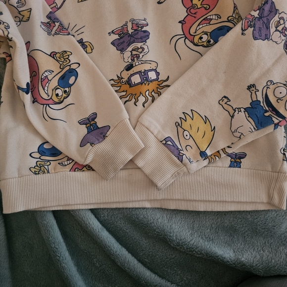 Nickelodeon Cream Cartoon Sweatshirt - Picture 3 of 4